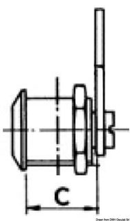 Serratura a cilindro 30 mm