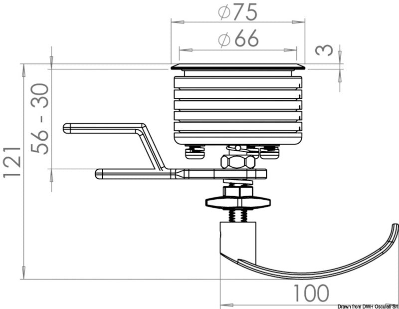 Alzapaioglo Eclipse 75 MK2 con maniglia