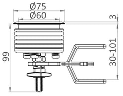 Alzapagliolo Eclipse MK2 75 mm