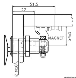 Scrocco Magnetico Ovale Tipo A