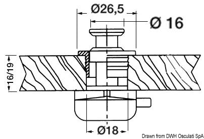Pulsante ott.cr 16 mm