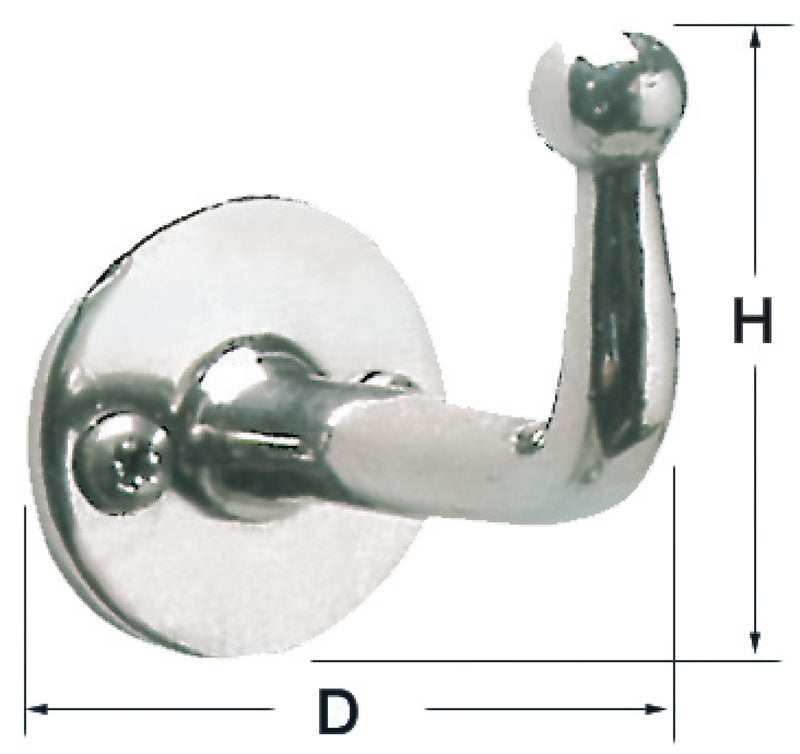 Gancetto inox 47x27 mm