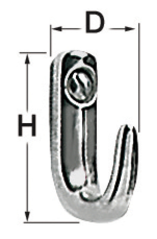 Gancetto inox 29x32 mm
