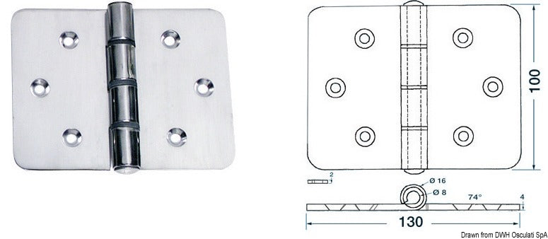 Maxi cerniera 130x100 mm