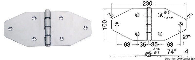 Maxi cerniera 230x100 mm