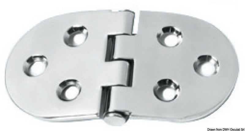 Cerniera inox 110x60 mm