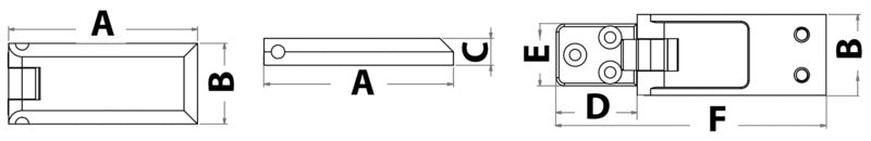 Cerniera Piramid 45x30 mm
