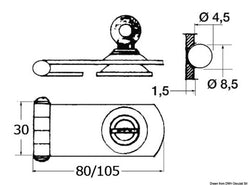 Chiusura con chiave 80x30