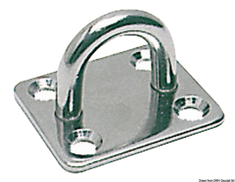 Piastrina inox filo mm 10