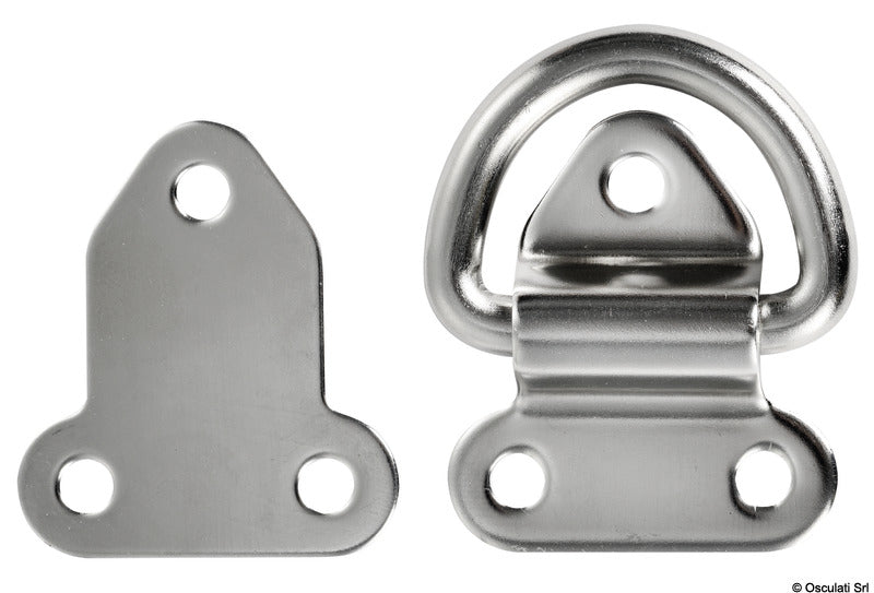 Mezzo anello abbattibile elettrolucidato 8 mm