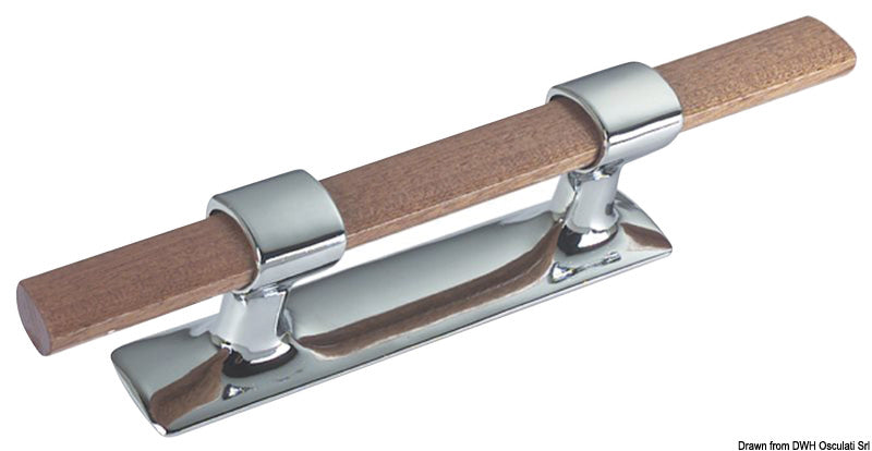 Bitta ottone cromato e legno mm 210