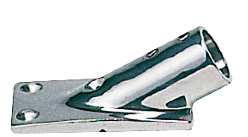 Base inox inclinata 30° 22 mm
