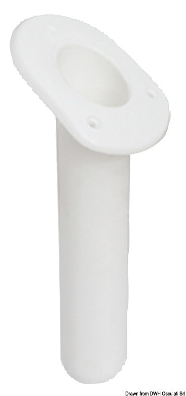 Portacanne polipr. ovale UV stab. bianco 240 mm