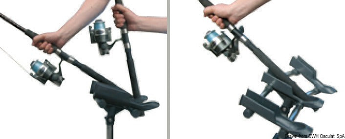 Reggi-canne Quicklift 2 posti per tubi 25 mm