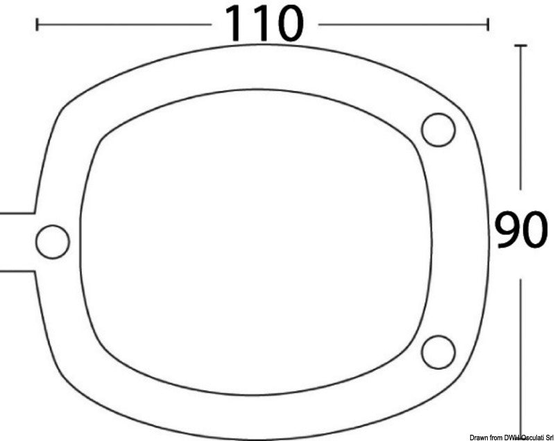 Chiusura PVC portacanna nero