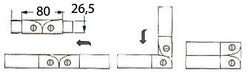 Cerniera per tubo 30x2 mm