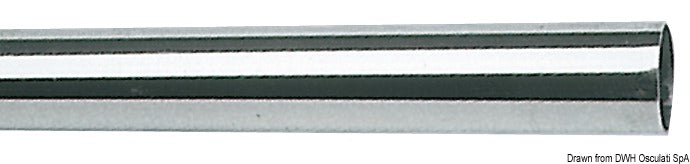 Tubo inox 30 mm x 1,5 mm x 2 m