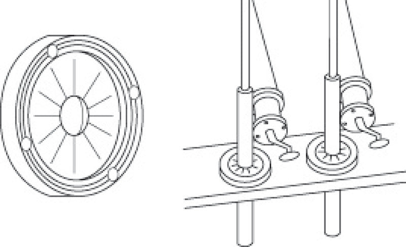 Ricettacolo portacanne mm 100