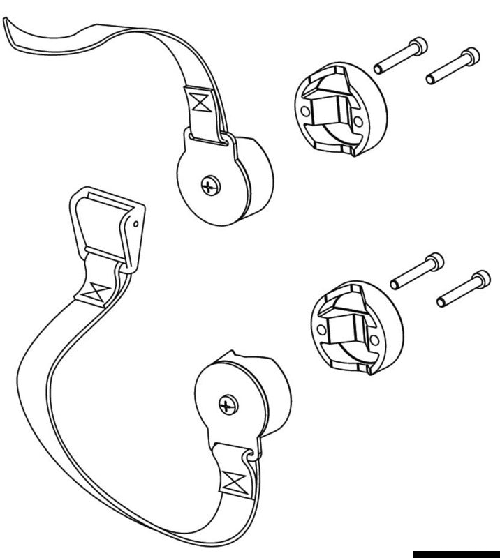 Kit cinghie porta sup e porta passerella