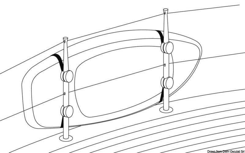 Kit cinghie porta sup e porta passerella