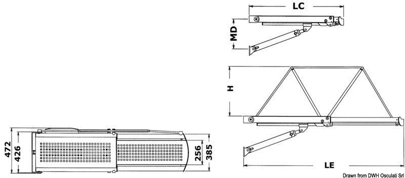 Passerella idraulica Bridge 23 12 V