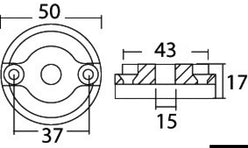 Anodo per Vetus Bow 35/55