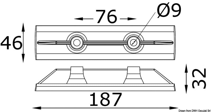Anodo zinco barra entrobordo Yamaha
