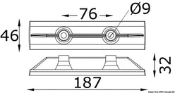 Anodo zinco barra entrobordo Yamaha
