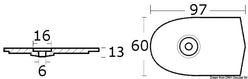 Anodo a piastrina 6C/6D/8C