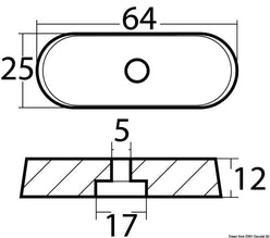 Anodo alluminio Yamaha 6/8 hp 4 tempi