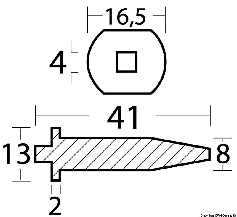 Anodo Yamaha 20/25 HP