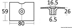 Anodo zinco Yamaha Mariner 8/30 HP