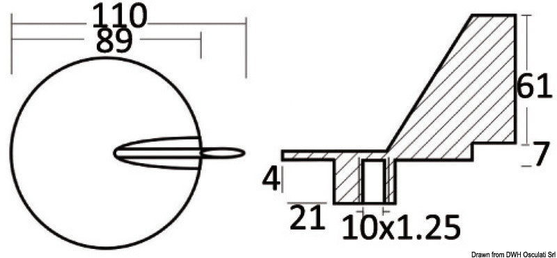 Pinna Suzuki  150-225 HP