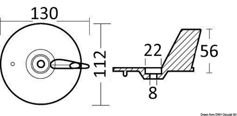 Pinna Honda magnesio 75>130 HP