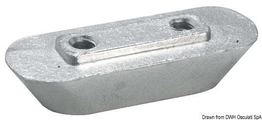 Anodo alluminio piatrina Honda mm 63x25