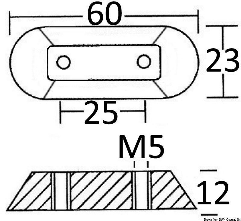 Anodo fuoribordo Honda magnesio