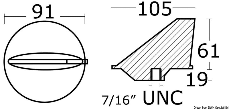 Anodo magnesio Mercury 40-225 HP