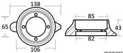 Anodo VOLVO SeaDrive Ø mm 105