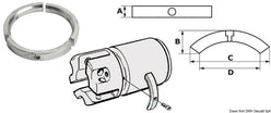 Kit anodi alluminio Volvo SailDrive 3 p