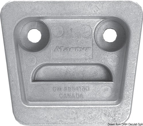Anodo alluminio OMC Cobra DuoProp