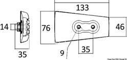 Anodo magnesio piede Volvo mm 63x91