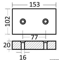 Anodo per trasmissione Arneson 157x101x22