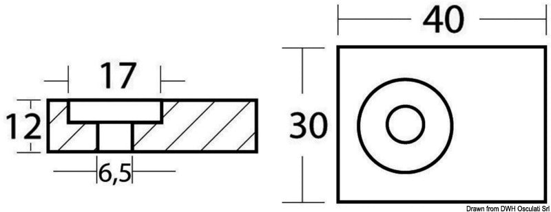 Anodo 40/50 HP 4 tempi alluminio