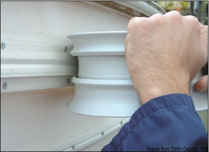 Solo profilo PVC 80 mm grigio