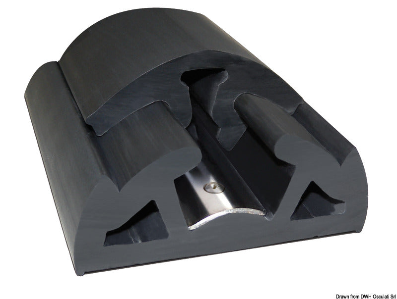 Profilo parabordo Bino nero 90 mm - 12 mt