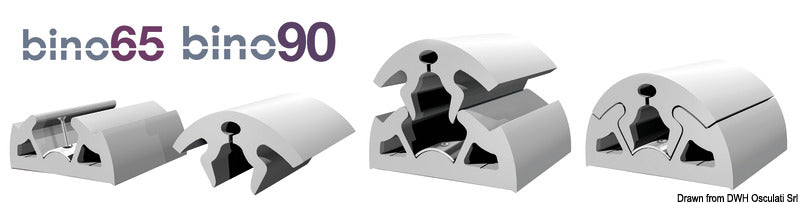 Profilo parabordo BINO 90 grigio