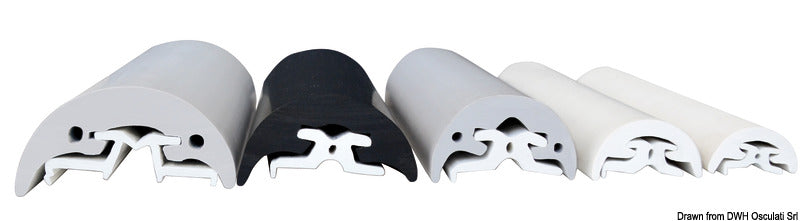 Solo profilo PVC 80 mm bianco
