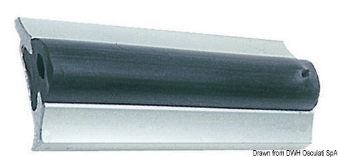 Profilo parabordo alluminio anodizzato 63 x 15 mm (barre da 6 m)