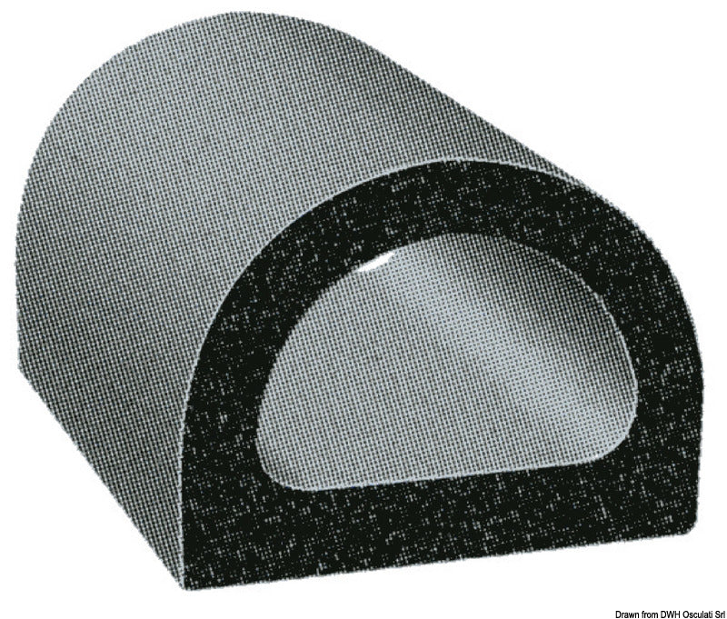 Profilo autoadesivo TPV bianco 17,5 x 16,9 mm