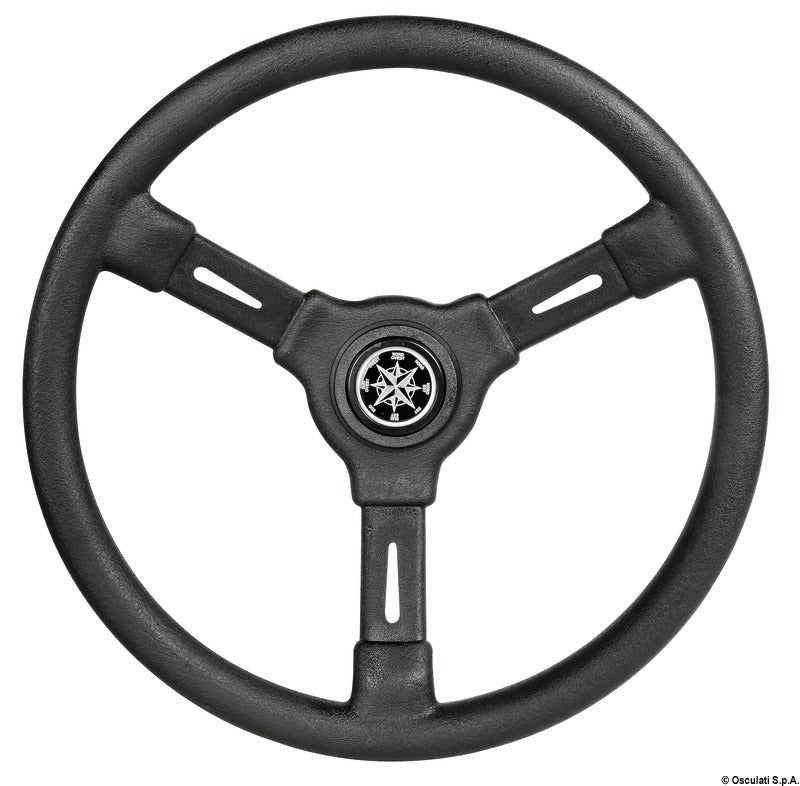 Volante nero 3 razze 355 mm